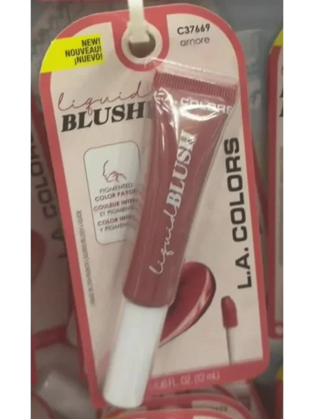 L.A. Colors Liquid Blush Amore & 3-In-1 Pink Satin Makeup Stick Duo - Creamy Ble